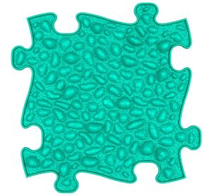 MUFFIK Oblázky - měkká tyrkysová