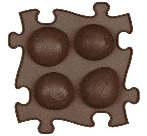 MUFFIK Kokos Eko - extra tvrdá hnědá