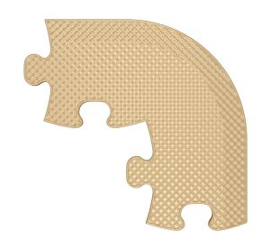 MUFFIK Zakončení Roh - tvrdá béžová