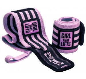 Power System Wrist Wraps GTL růžová