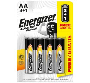 Energizer Alkaline Power AA 3+1 zdarma