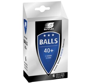 Sunflex míčky 3 star 6 ks