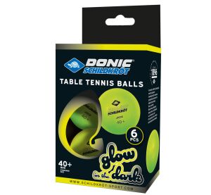 Míčky DONIC Glowin the dark - 6 ks
