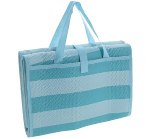 Plážové lehátko 200 x 150 cm modrá