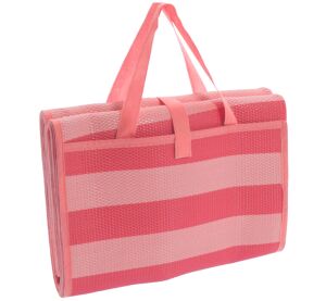 Plážové lehátko 200 x 150 cm růžová