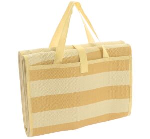 Plážové lehátko 200 x 150 cm žlutá