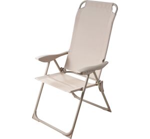Skládací židle s opěradlem béžová