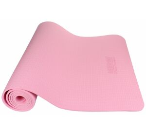 Yoga mat jednovrstvá TPE růžová