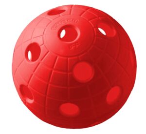 Unihoc CRATER florbalový míč - červený