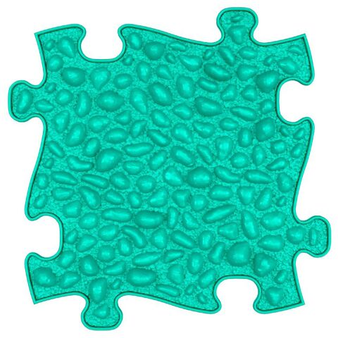 MUFFIK Oblázky - měkká tyrkysová