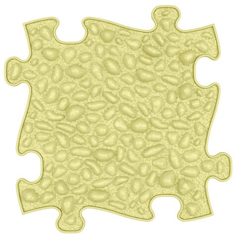 MUFFIK Oblázky - tvrdá pastelová žlutá