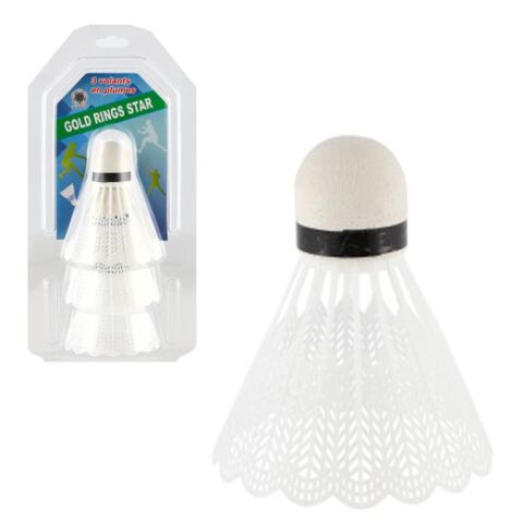 Badminton míčky Hobby 3 ks bílé