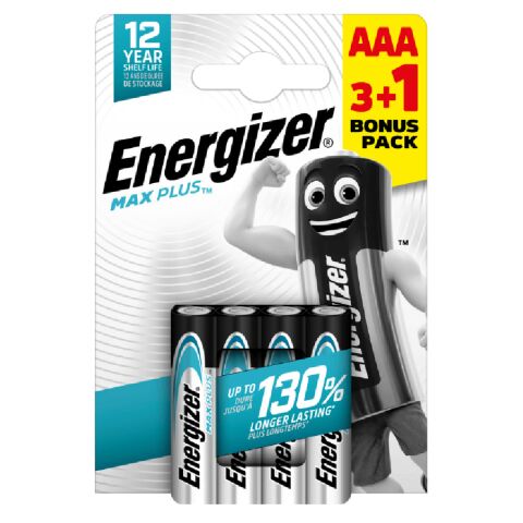 Energizer Max Plus AAA 3+1 zdarma