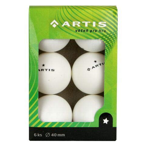 Míčky na stolní tenis ARTIS 1* - 6 ks