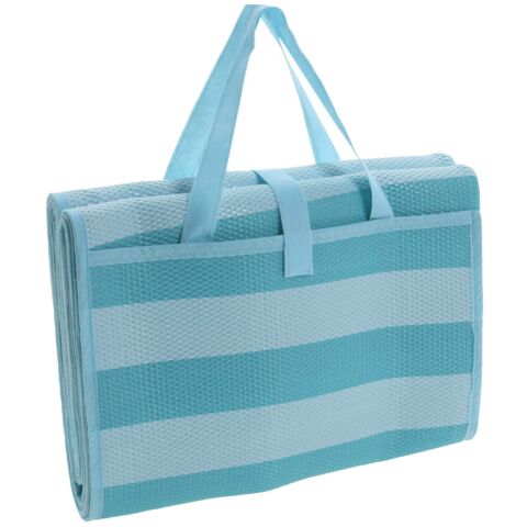 Plážové lehátko 200 x 150 cm modrá