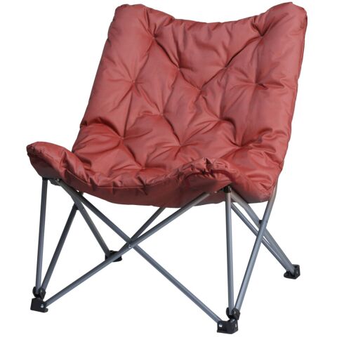 Skládací židle s polstrováním červená