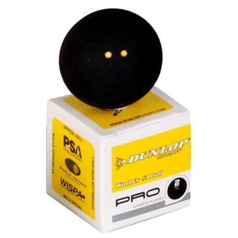 Squashový míček Dunlop PRO - 2 žluté