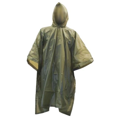 Pončo PVC olivové