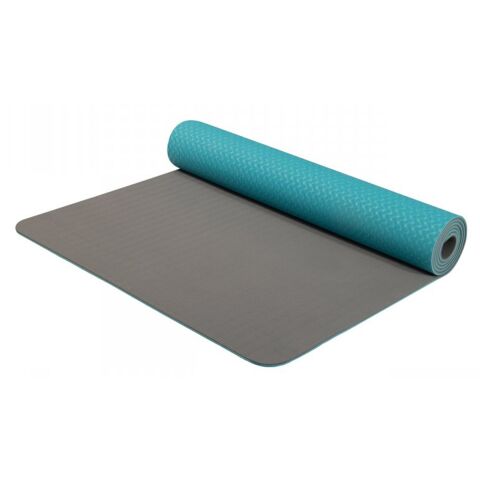 Yoga mat dvouvrstvá TPE modrá