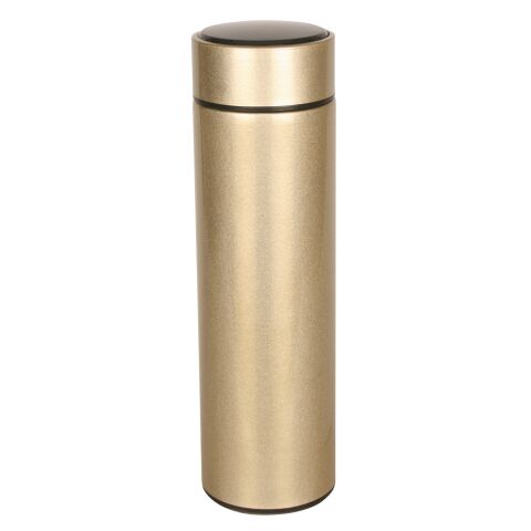 Termoska 450 ml s teploměrem zlatá