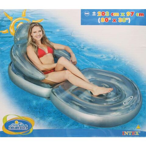 Nafukovací lehátko Intex křeslo Folding 203 x 97 cm