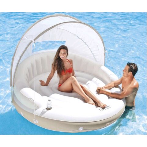 Nafukovací lehátko Intex Canopy Island